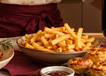 Batatas e petiscos na Air Fryer